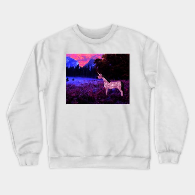 Leopard Unicorn Crewneck Sweatshirt by Loveday101